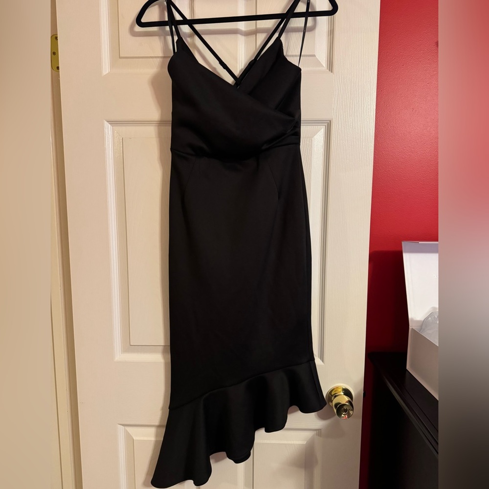 ASOS Black Midi Dress